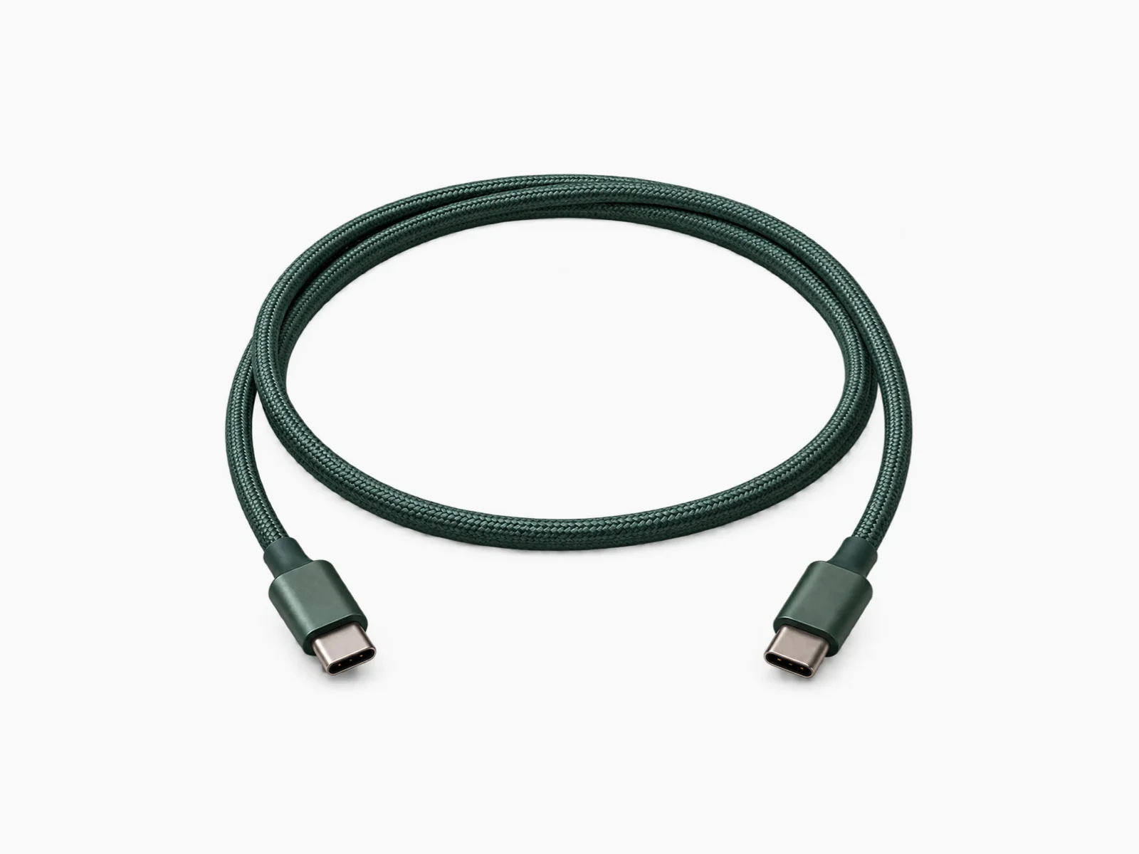 Koto 編織 USB-C 線 2m 墨綠